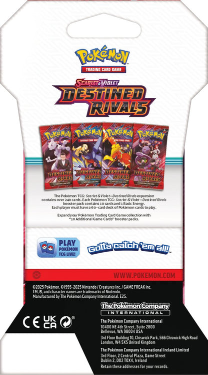 Pokémon SV10 Destined Rivals - Sleeved Booster - Pokémon Kaarten - Trading Cards